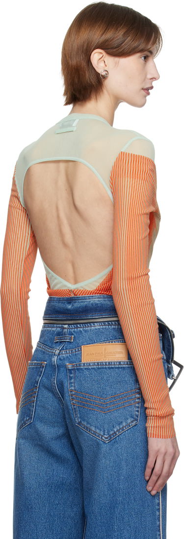 Tričko Jean Paul Gaultier Jean Paul Gaultier Draped Body Morphing Bodysuit Oranžová | 25/33-F-BD064-T578-4216, 2