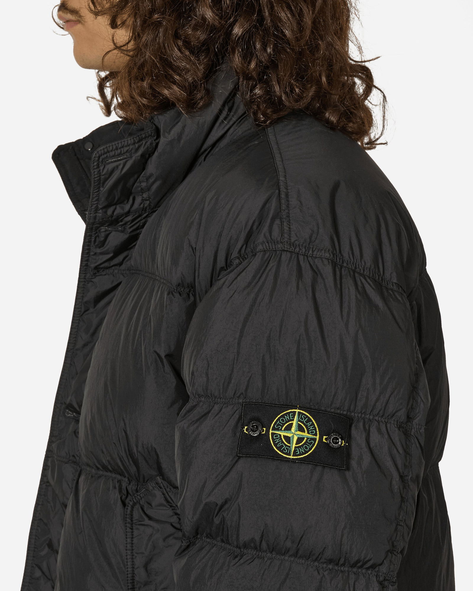 Crinkle Reps Down Jacket Black