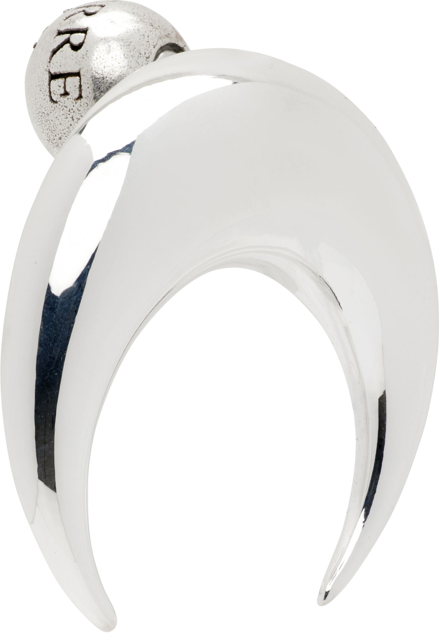Náušnice Marine Serre Regenerated Tin Moon Stud Earring Metalická | UJW013ARMET0001, 1
