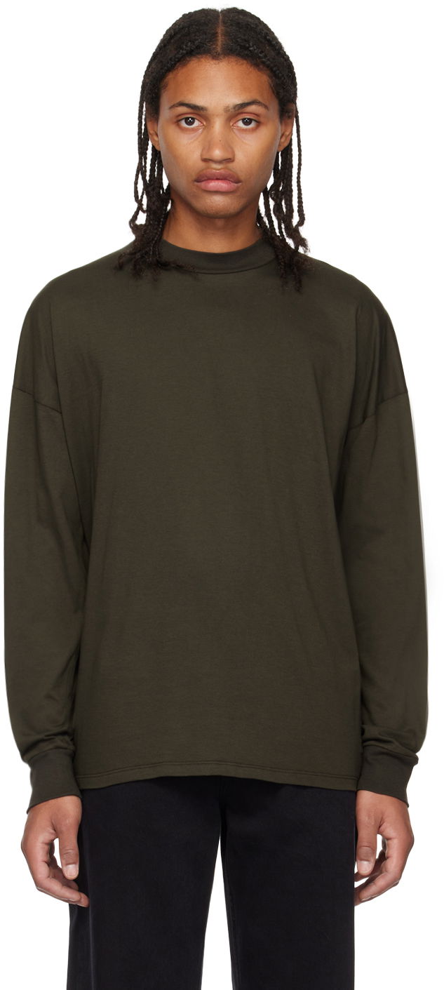 Tričko The Row Drago Long Sleeve T-Shirt Zelené | 288-K291