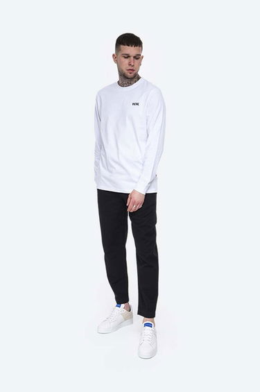 Tričko WOOD WOOD Mark Paisley Long Sleeve T-shirt Print Biela | 12115401.2489, 1