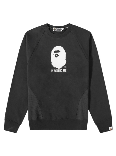 Mikina BAPE A Bathing Ape By Bathing Ape Relaxed Fit Crewneck Čierna | 001SWI801003M-BLK