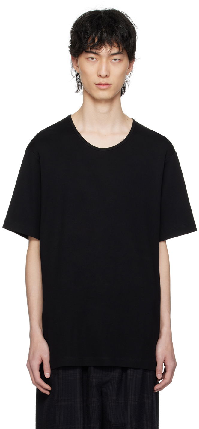 Tričko LEMAIRE LEMAIRE Rib Knit T-Shirt Čierna | TO1109 LJ1016, 0