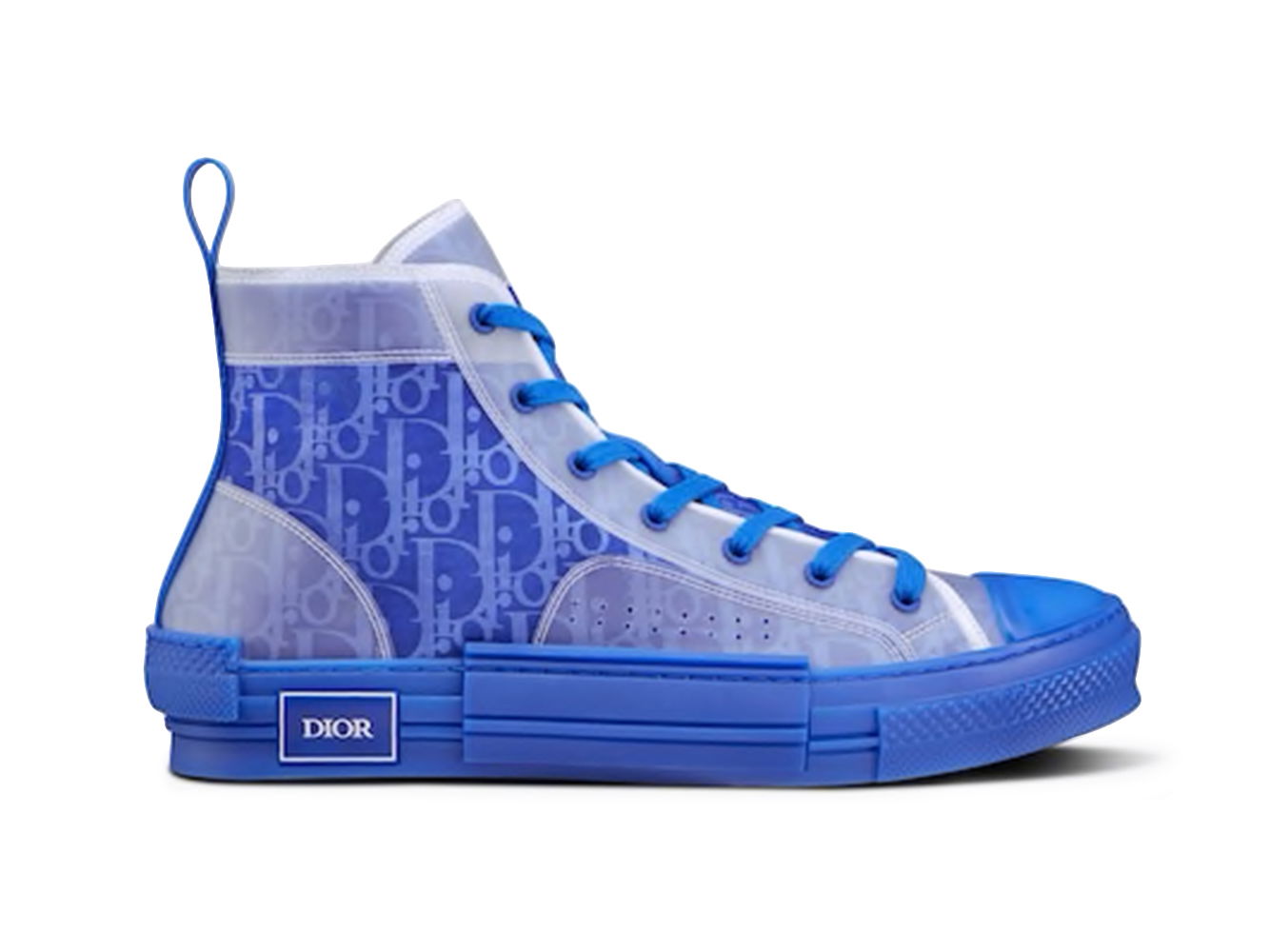 Tenisky a topánky Dior B23 High Top Blue Oblique Canvas Modrá | 3SH118ZMK_H561, 0