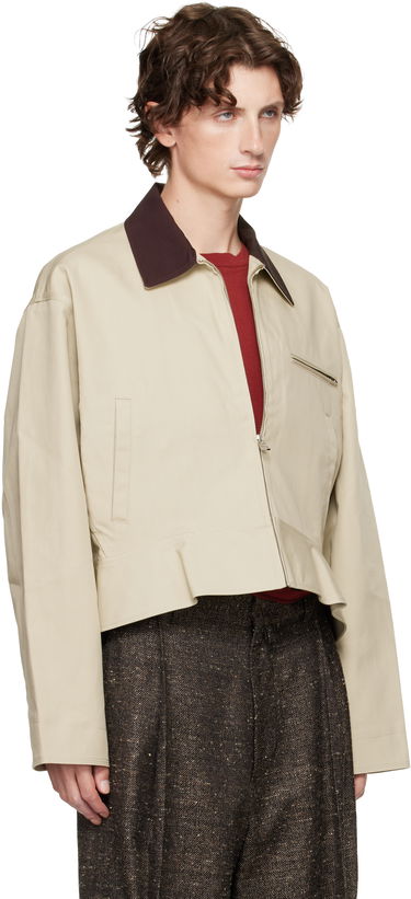 Bunda JW Anderson JW Anderson Curved Hem Jacket Béžová | JK0413-PG1802, 1