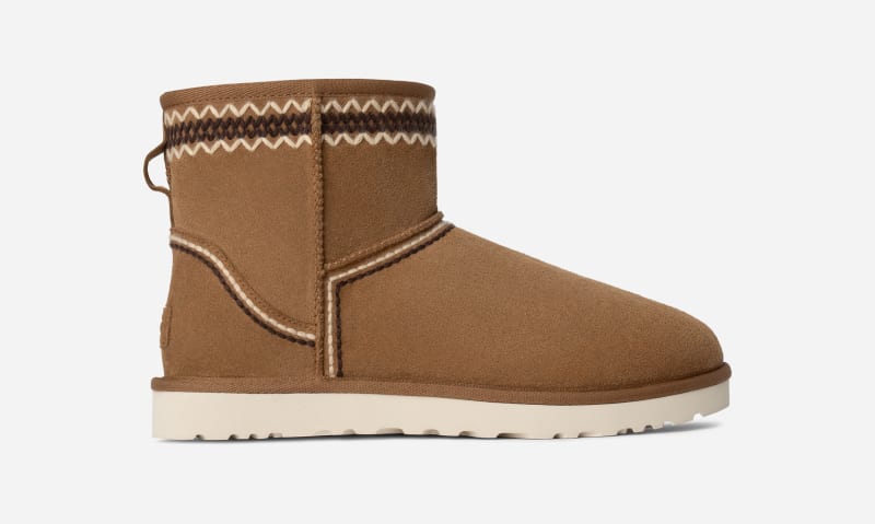 Tenisky a topánky UGG Classic Mini Atherson Suede Boots Hnedá | 1158222-CHE