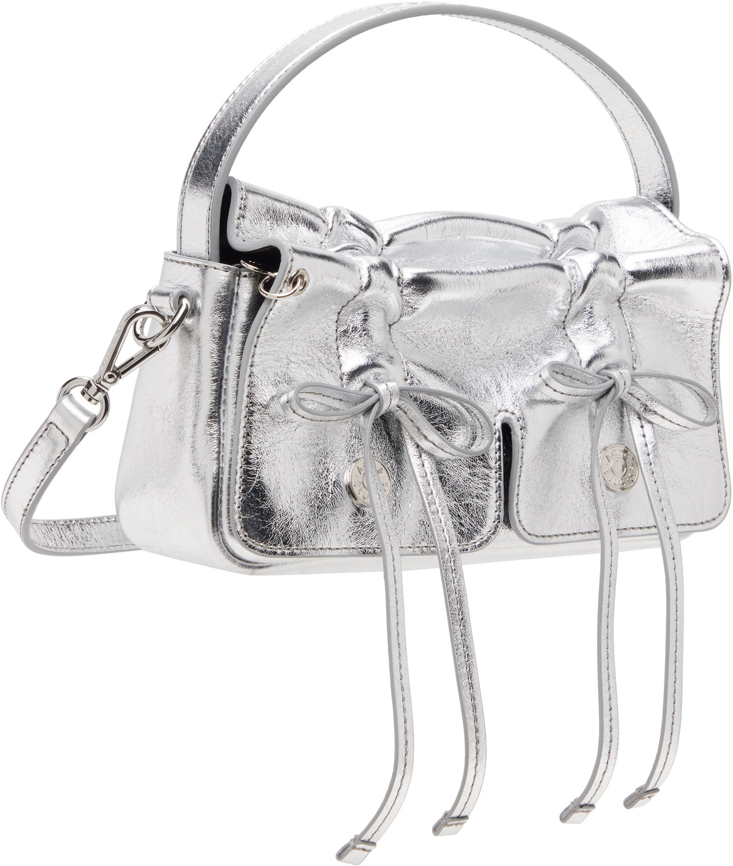 Kabelka Acne Studios Multipocket Bag Metalická | A10474-, 1