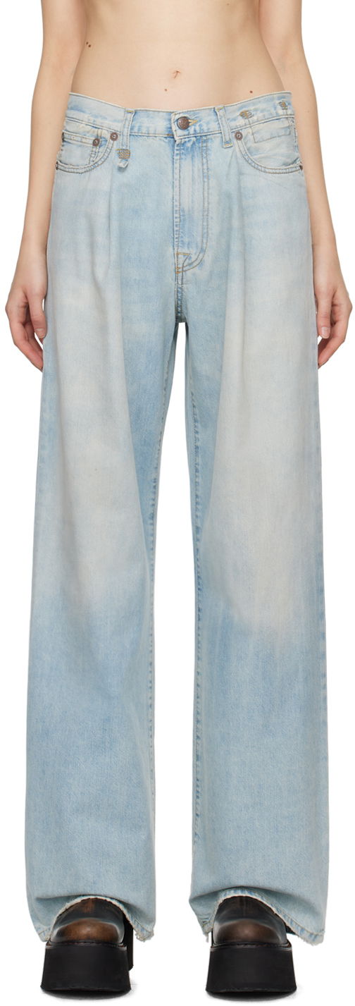 Džínsy R13 R13 Damon Pleated Jeans Modrá | R13W3147-897A, 0