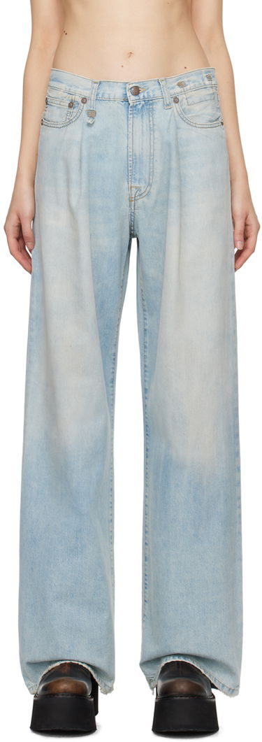 Džínsy R13 R13 Damon Pleated Jeans Modrá | R13W3147-897A, 0