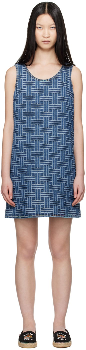 Šaty KENZO Blue Paris Three Hole Tyrkysová | FE62DR2516J3, 0