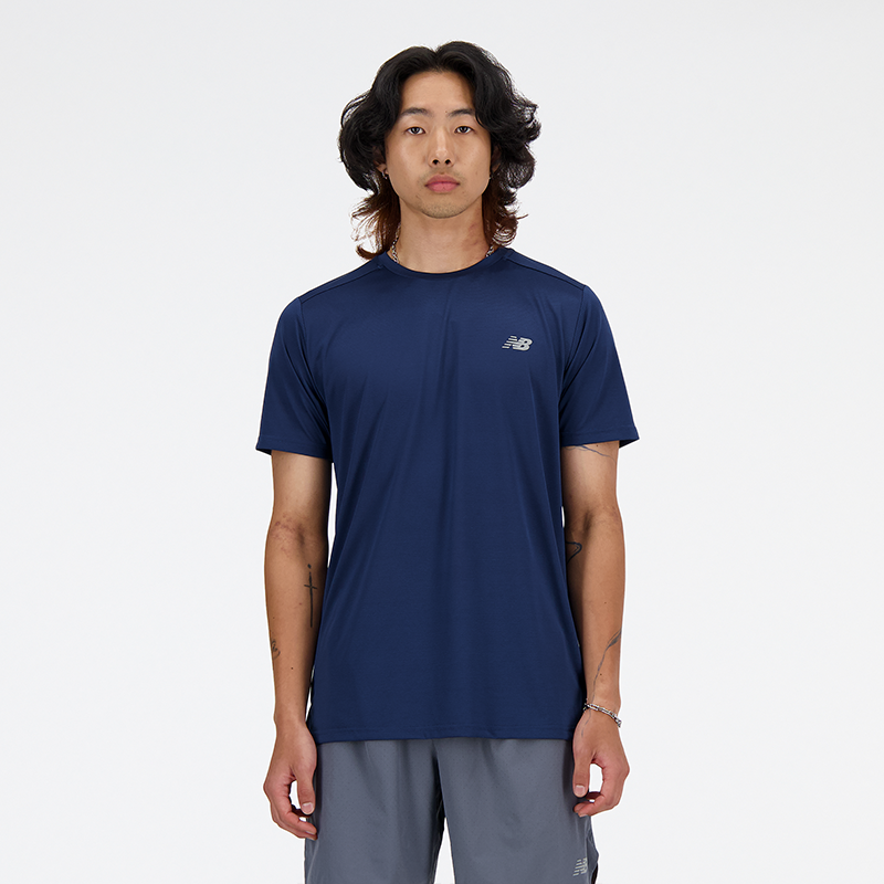 Tričko New Balance Men's New Balance MT41222 T-Shirt Navy | NBMT41222NNY, 0