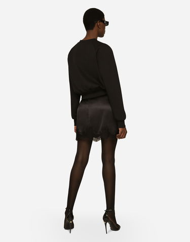 Mikina Dolce & Gabbana Technical Jersey Sweatshirt With Tag Čierna | F9R25THU7H9N0000, 2