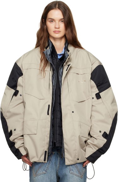 Parka VETEMENTS Vetements Biker Parka and Liner Jacket Set Béžová | UH76OJ750S, 0