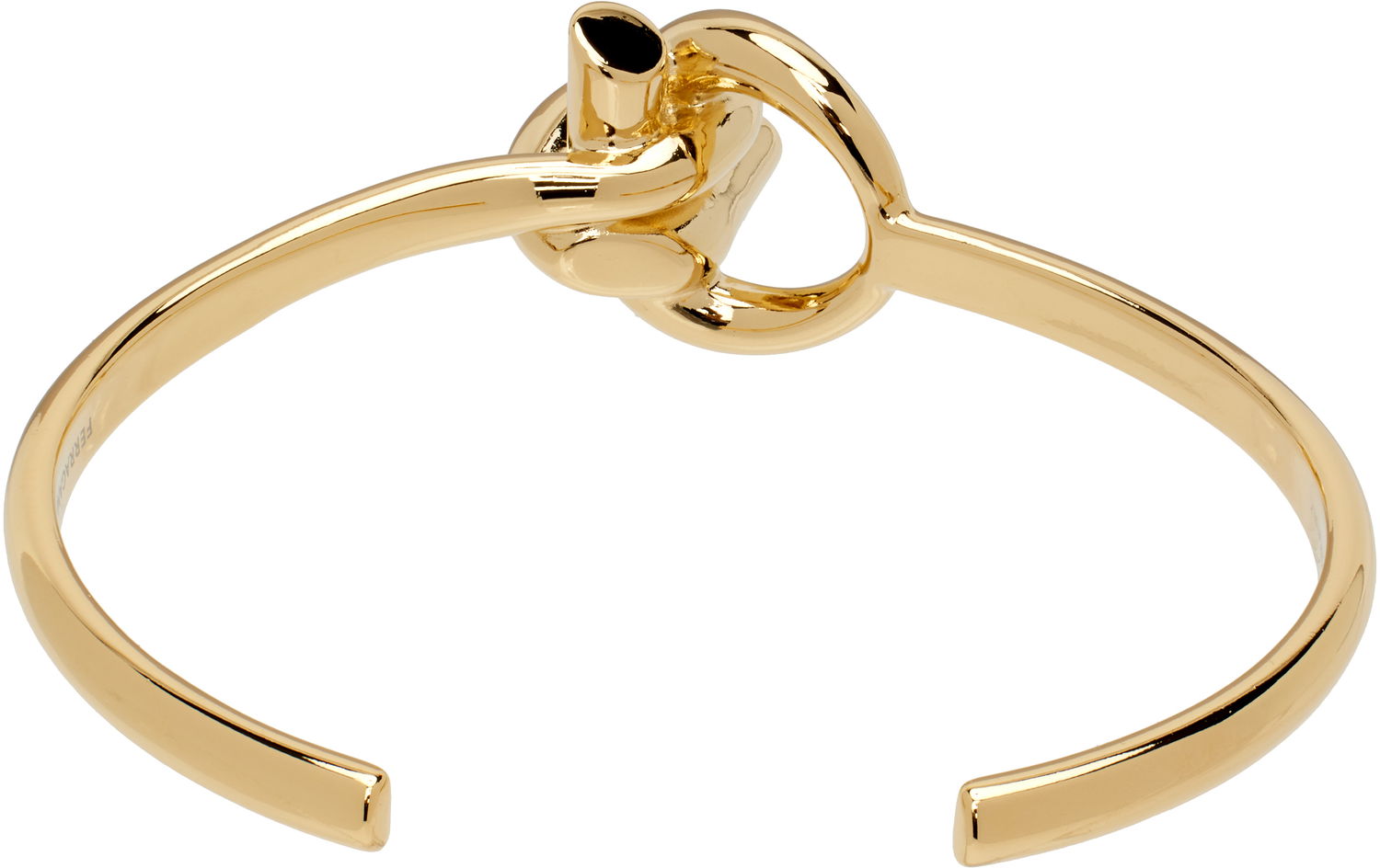 Náramok FERRAGAMO Salvatore Ferragamo Gancio Ganpierce Knot Cuff Bracelet Metalická | 780401, 1