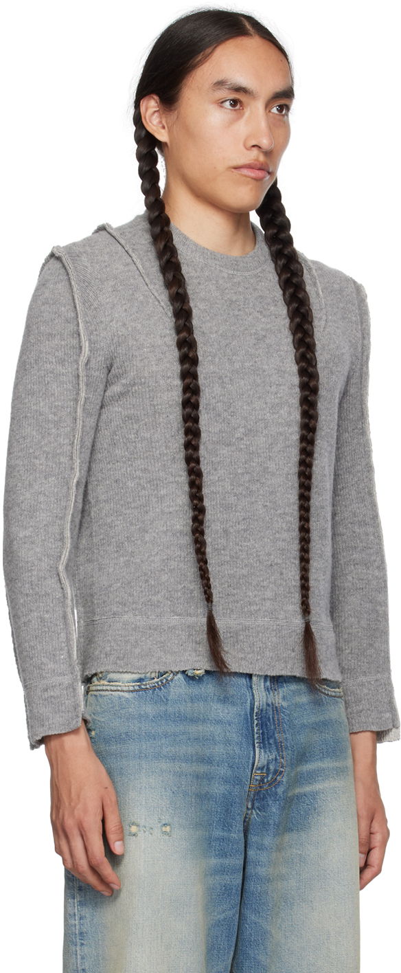 Sveter R13 R13 Flat Sleeve Sweater Šedá | R13WY169-Y003A, 1