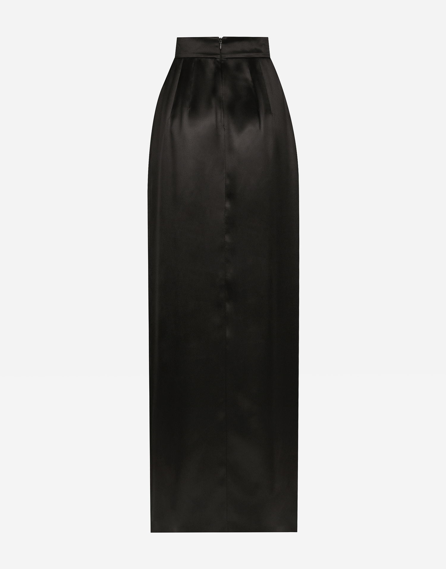 Sukňa Dolce & Gabbana Satin Skirt With Slit Čierna | F4CZGTFU1NUN0000, 1