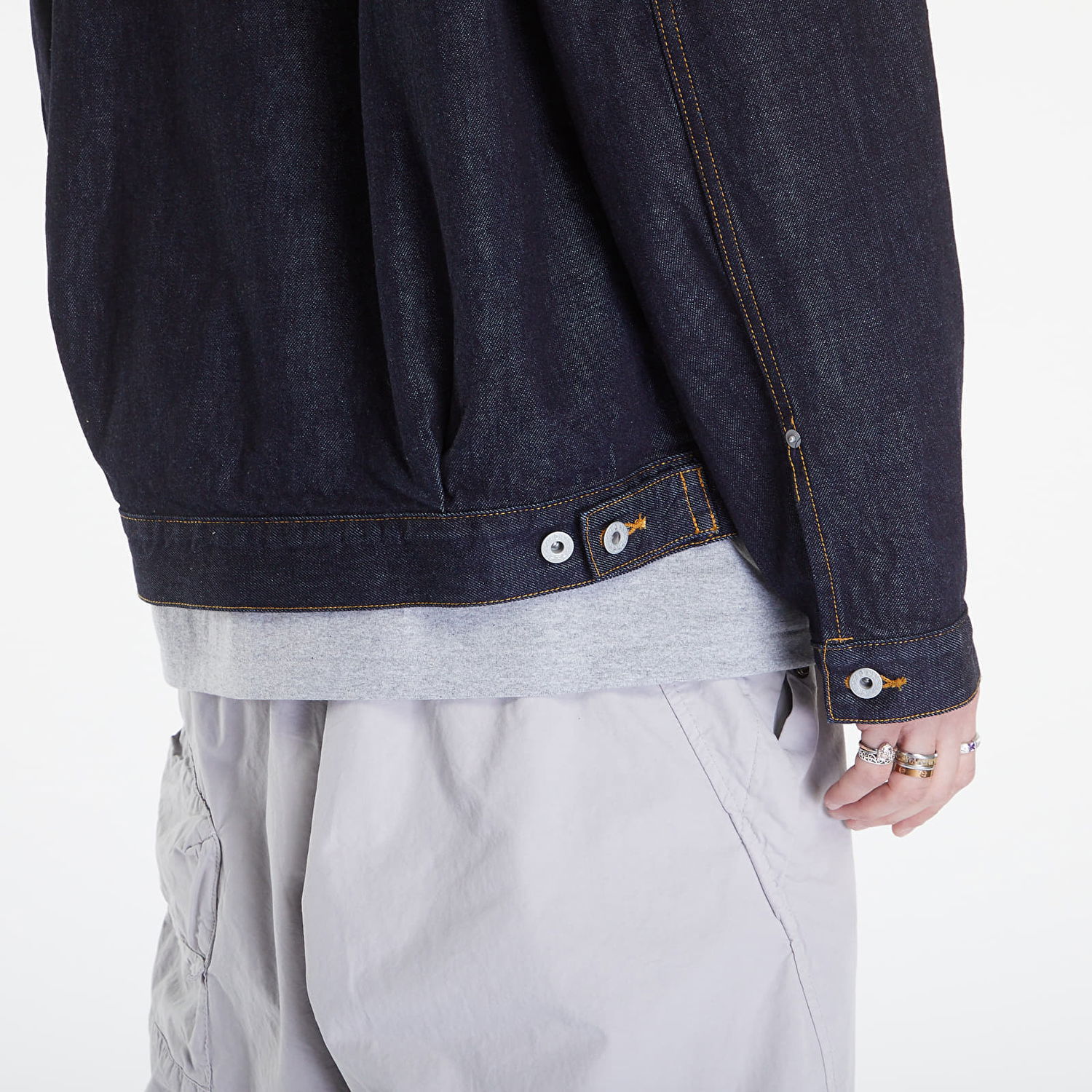 Bunda BAPE A BATHING APE Sta Denim Jacket Type-02 Navy Blue Navy | 001LJK301002M ING, 1