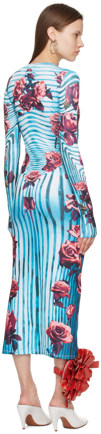 Šaty Jean Paul Gaultier Gaultier Flower Print Maxi Dress Modrá | 24/25-F-RO166-J551-503001, 2
