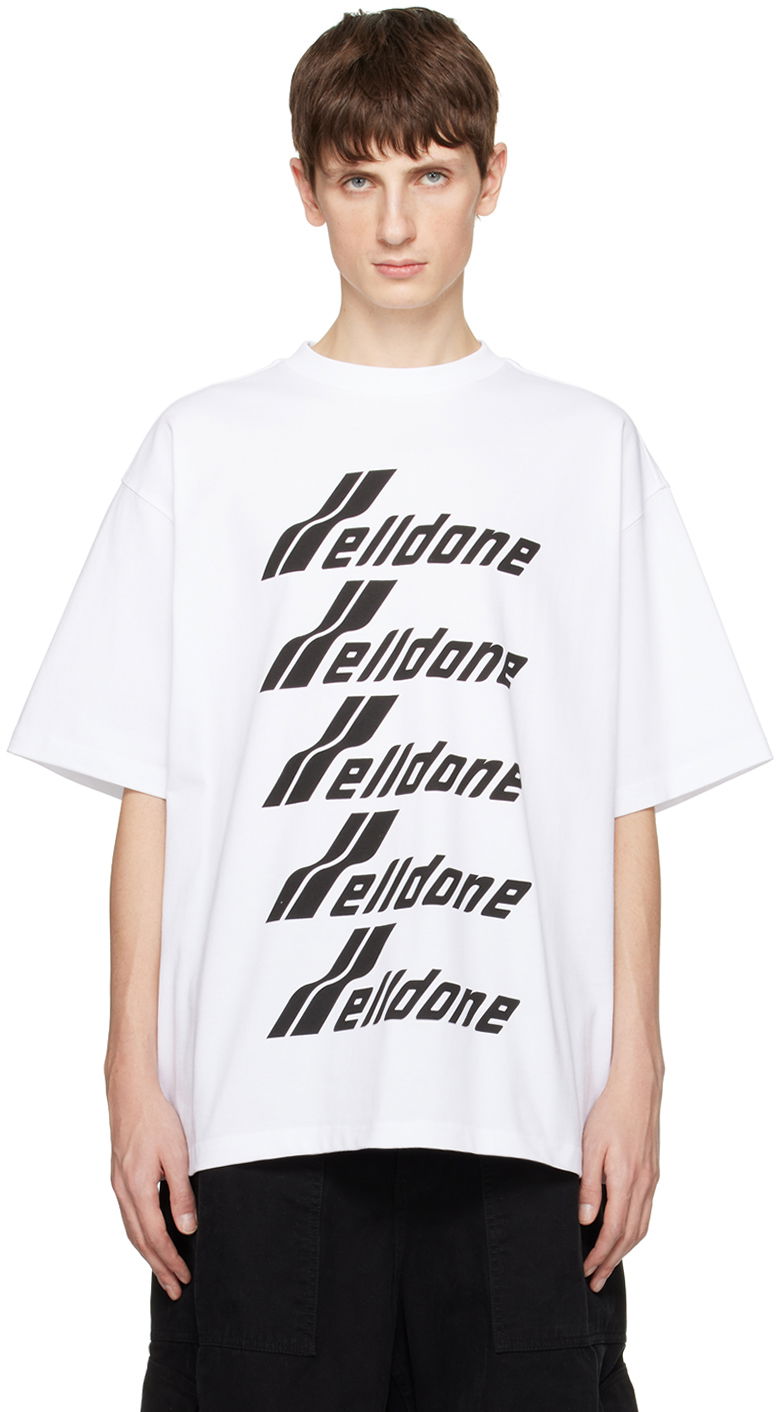 Tričko We11done Printed T-Shirt Biela | WD-TP6-20-074-U-WH, 0