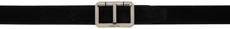 Opasok Tom Ford TOM FORD Scored T Belt Čierna | TB280-LCL294Y, 0