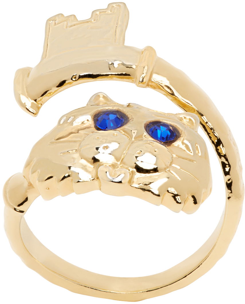 Prsteň Chopova Lowena Eyes & Key Gold Ring Metalická | 6460, 0