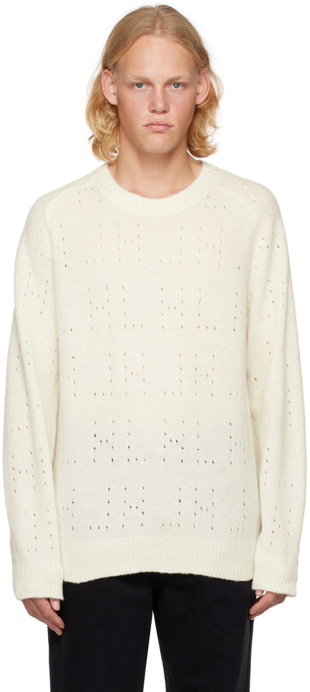 Sveter Helmut Lang Crewneck Knit Sweater Biela | M10HM702, 0
