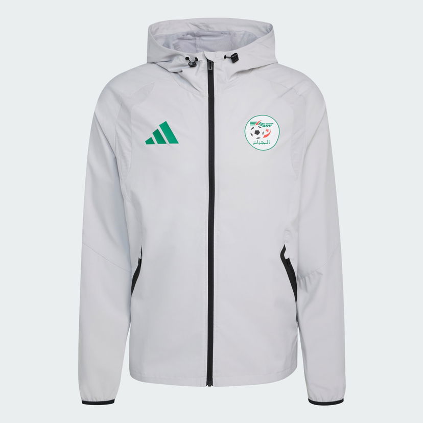 Vetrovka adidas Performance Algeria Tiro Tech Full Zip Windbreaker Jacket Šedá | JZ6253