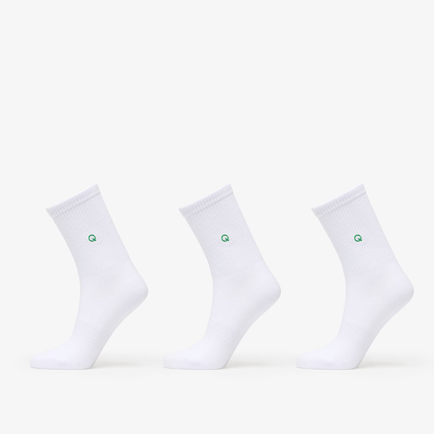 Ponožky Queens Essential Short Crew Socks 3-Pack Biela | QNS_063, 0