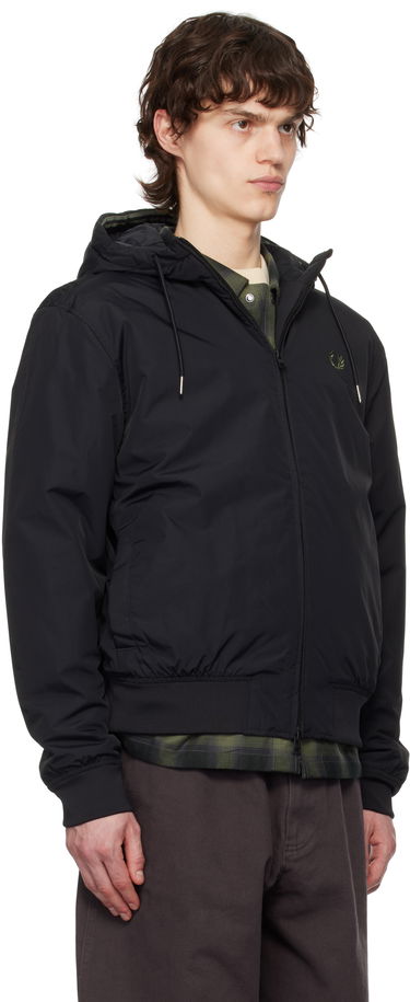 Bomber bunda Fred Perry Hooded Brentham Jacket Čierna | J8616, 1