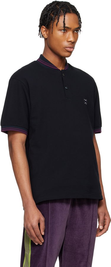 Polo tričko Needles Needles Shawl Collar Polo Čierna | QV354, 1