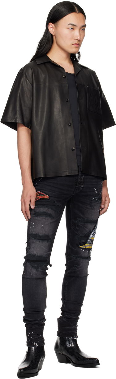 Džínsy AMIRI AMIRI MA Cement Thrasher Skinny Jeans Čierna | AMDNSY1151, 3