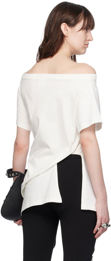 Tričko Courrèges Off Shoulder T-Shirt Biela | 224JBD094JS0107, 2