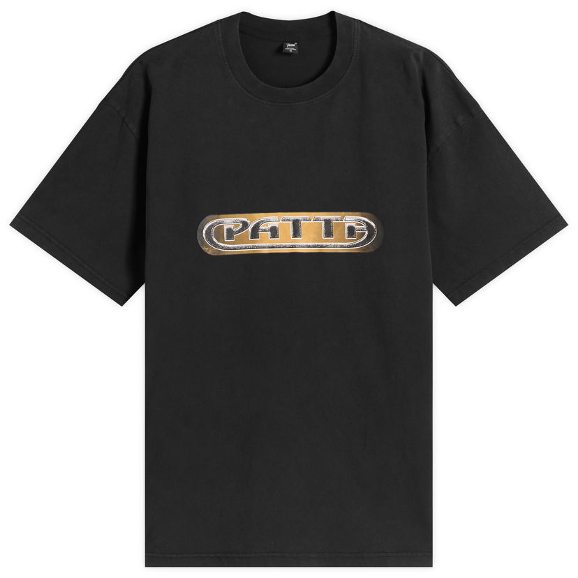 Tričko Patta Patta Gilded Acid Washed T-Shirt, Size X-Small Čierna | POC-AW25-1000-294-0013-001