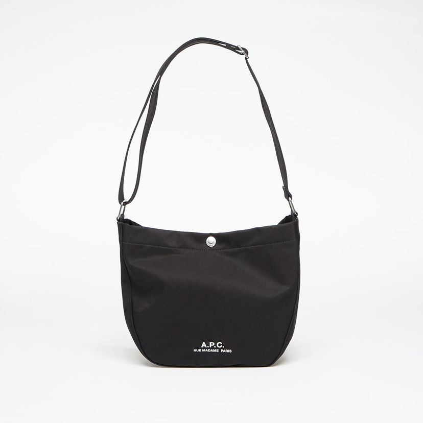 Taška cez rameno A.P.C. Journal Small Satchel Čierna | PSAKR-M67010 LZZ