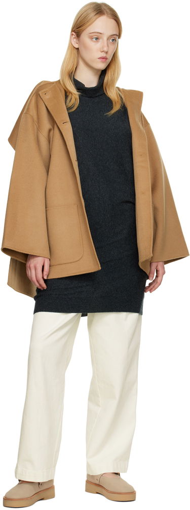 Sveter TOTEME Draped Turtleneck Sweater Šedá | 224-5111-753, 3