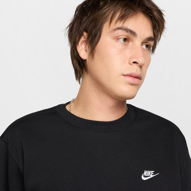 Mikina Nike Nike Club Fleece Crewneck Sweatshirt Čierna | FN3886-010, 4
