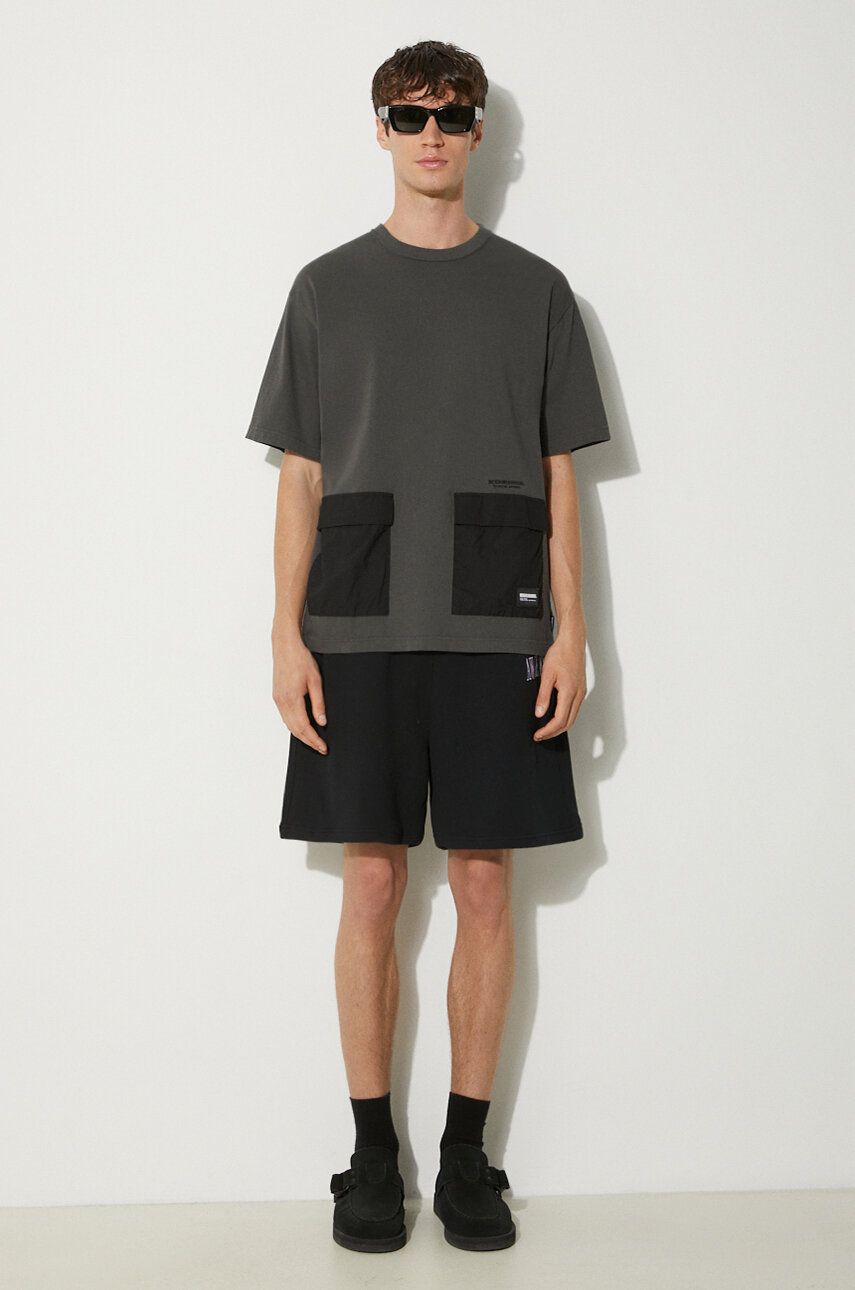 Tričko Neighborhood NEIGHBORHOOD Design Crewneck T-Shirt with Pockets Šedá | 241UWNH.CSM05, 1