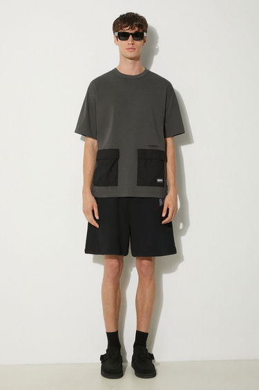 Tričko Neighborhood NEIGHBORHOOD Design Crewneck T-Shirt with Pockets Šedá | 241UWNH.CSM05, 1