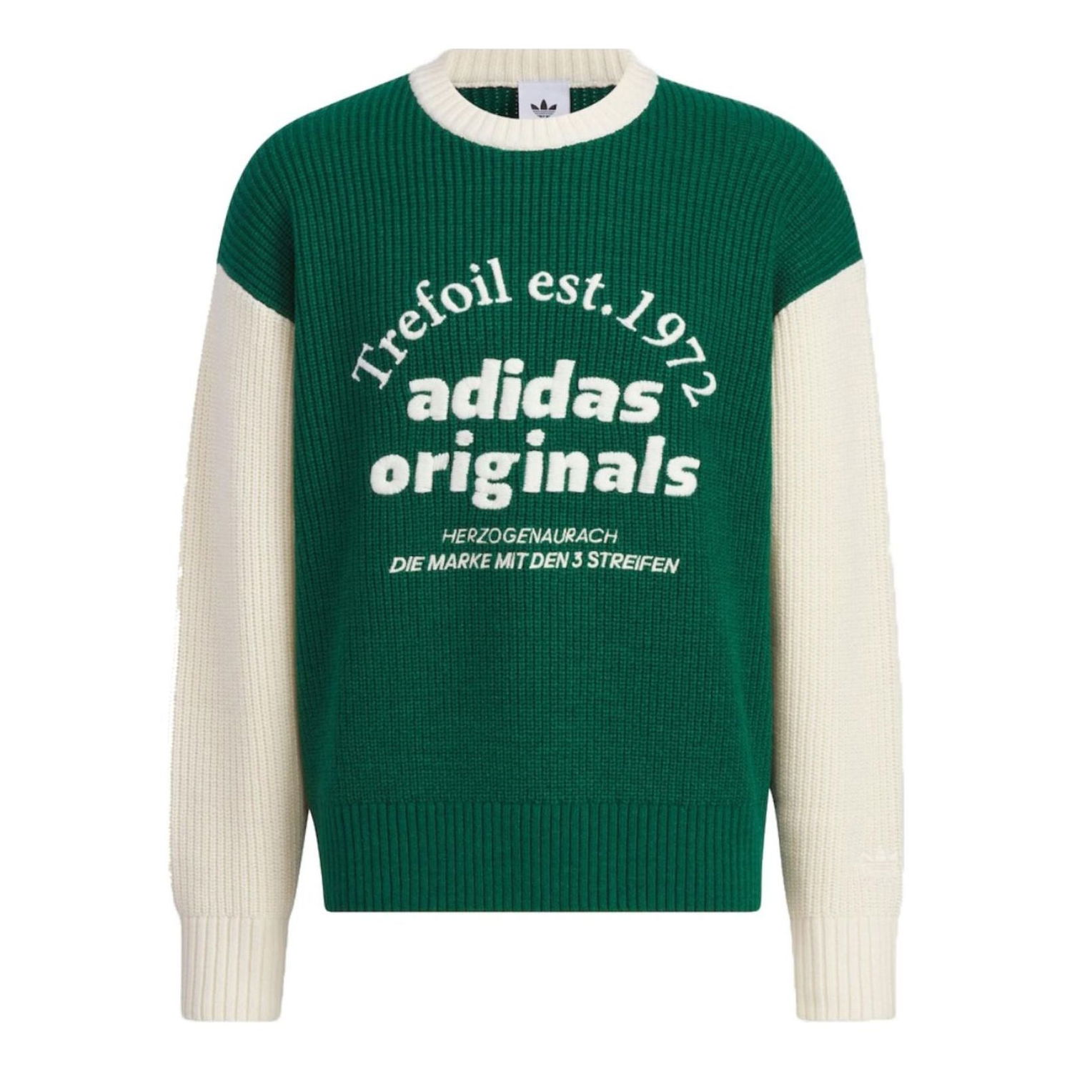 Sveter adidas Originals Classic Sports Sweater Zelené | IW6288, 0