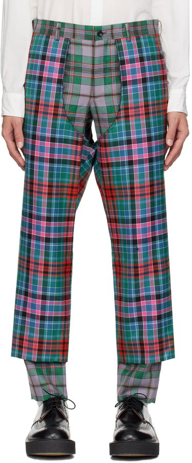Nohavice Comme des Garçons Comme des Garçons Homme Plus Tartan Chaps Trousers Rôznofarebný | PL-P013-051-1-1, 0