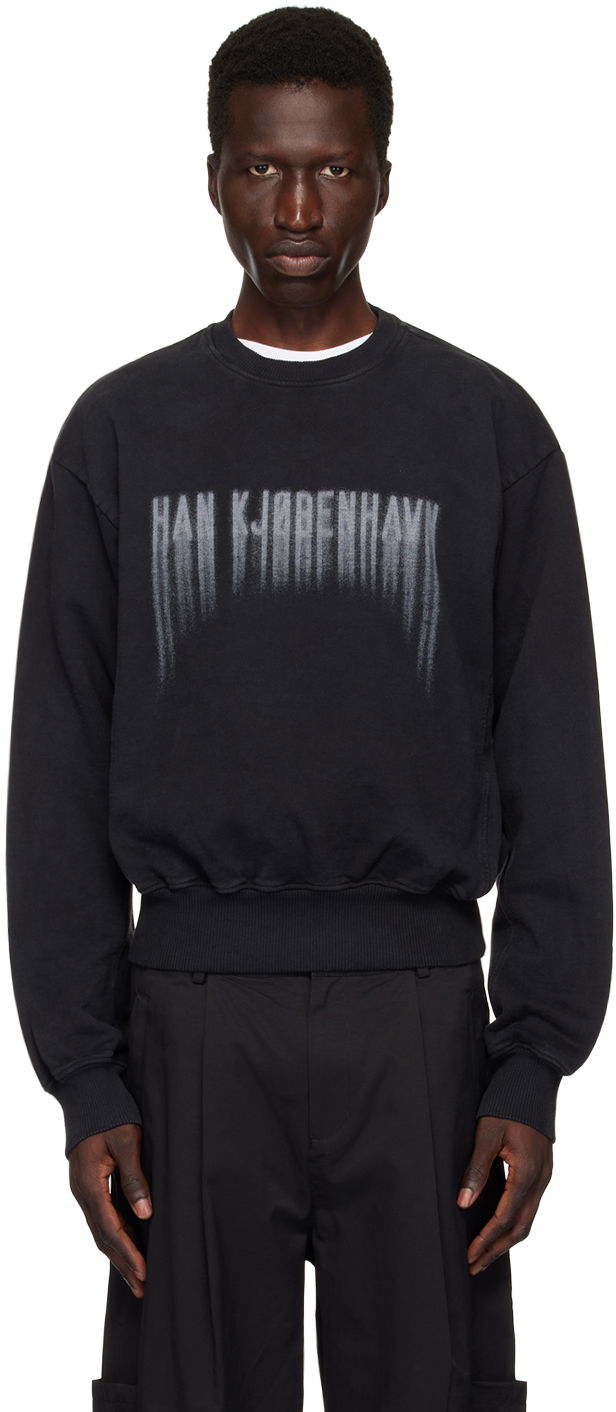 Mikina Han Kjøbenhavn Faded Logo Sweatshirt Čierna | M-134012, 0