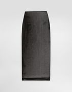Dolce & Gabbana Mesh Calf-Length Skirt