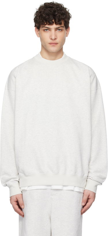 Mikina Y-3 Y-3 French Terry Crew Sweatshirt Šedá | JM7874, 0