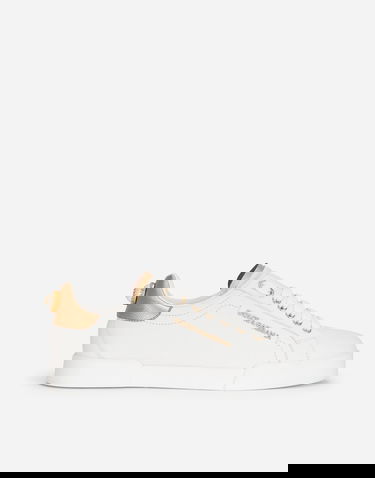 Tenisky a topánky Dolce & Gabbana Calfskin Nappa Portofino With Lettering 39 Biela | CK2329AN2988B996, 0