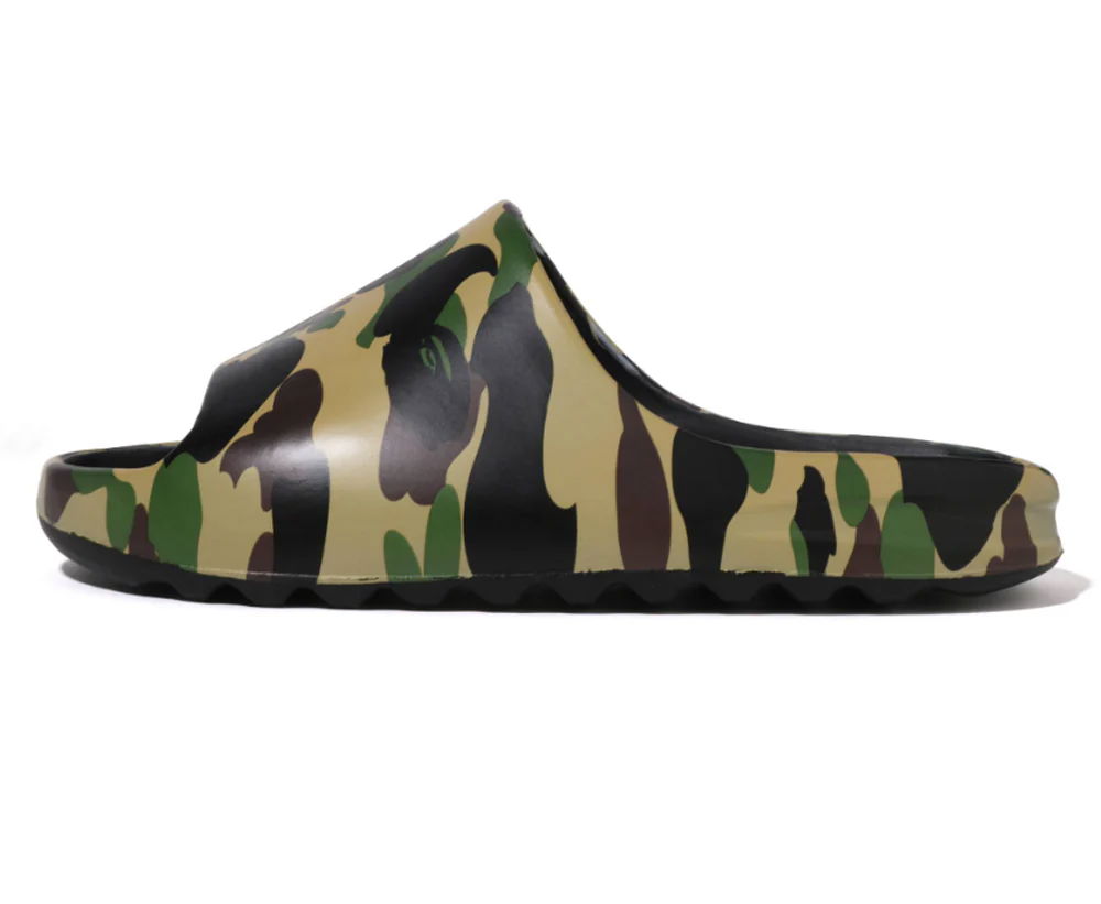 Bape 1st Camo Slide Sandal Yellow