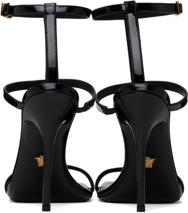 Šperky Versace Versace V2025 Chain Patent Heeled Sandals Čierna | 1018236_D2VE_1B00V, 1
