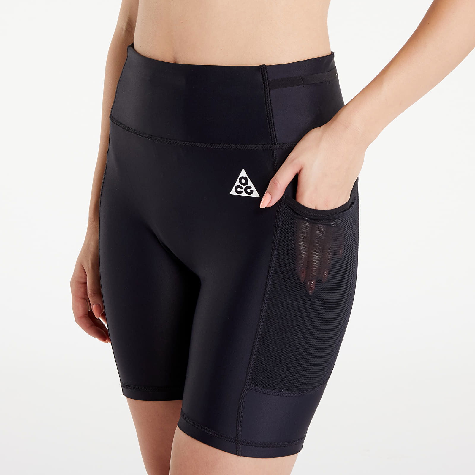 "White Rapids" Dri-FIT ADV High-Waisted 7-Inch Shorts Black/ Black/ Summit White