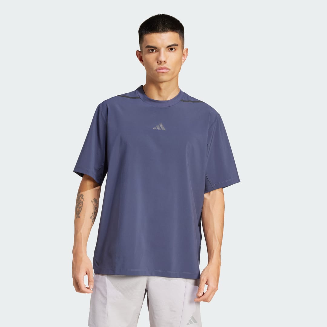 Tričko adidas Performance Workout Pump Cover-Up Tee Modrá | IX9109, 0