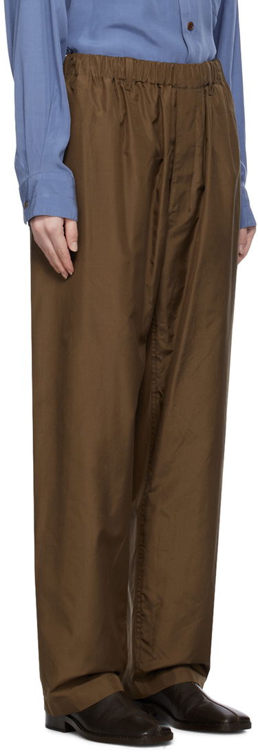 Nohavice LEMAIRE LEMAIRE Relaxed Trousers Hnedá | PA1047 LF1163, 1