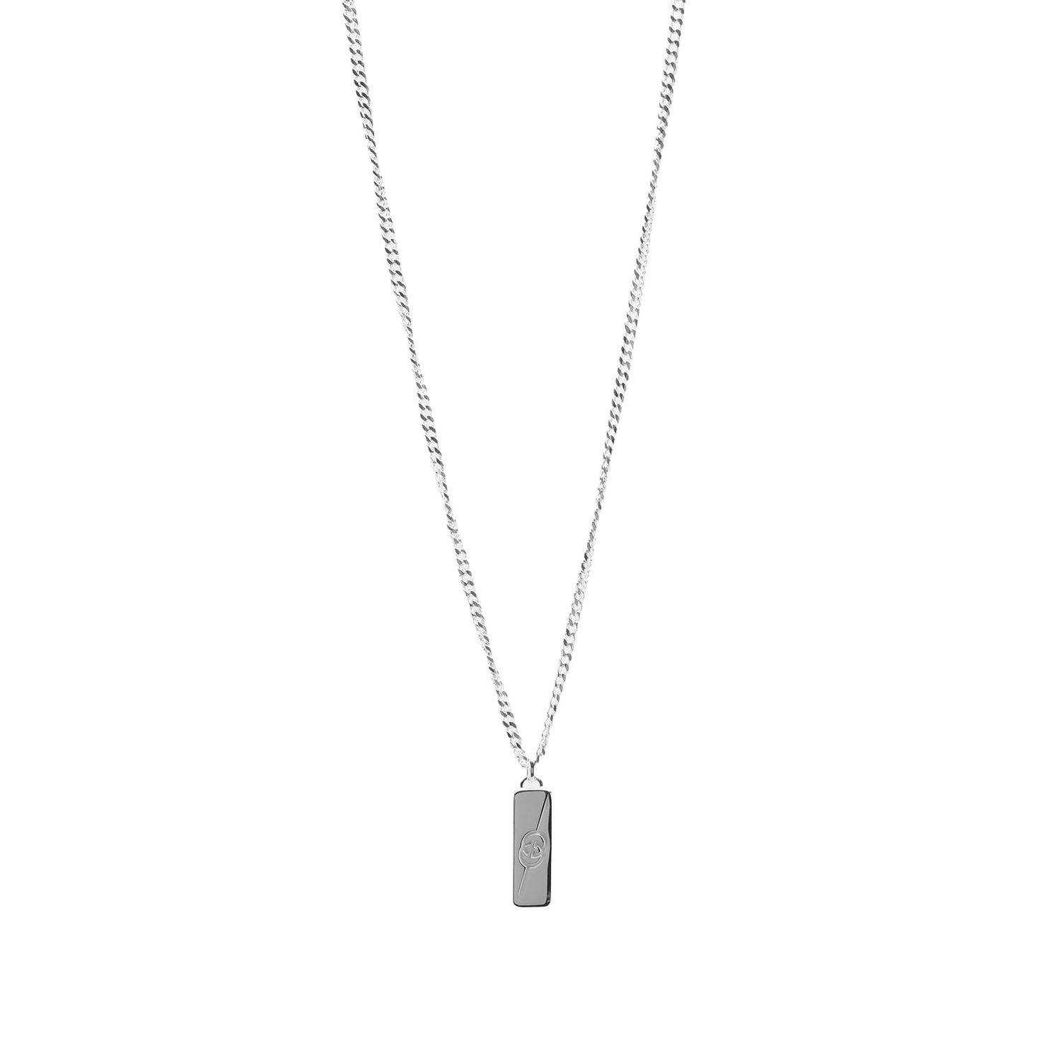 Náhrdelník Gucci Tag Necklace "Silver" Metalická | YBB77405500100U, 0